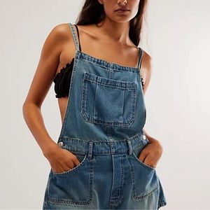 Free People Canyonland Overalls SHORTALLS